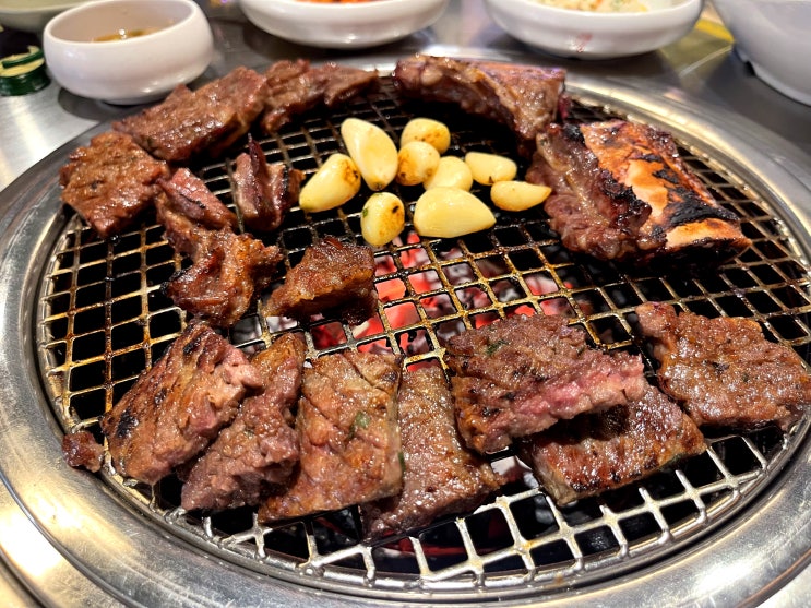 청기와타운 영등포 본점 "평일 런치 양념갈비 정식" 영등포역 맛집: 서울 영등포