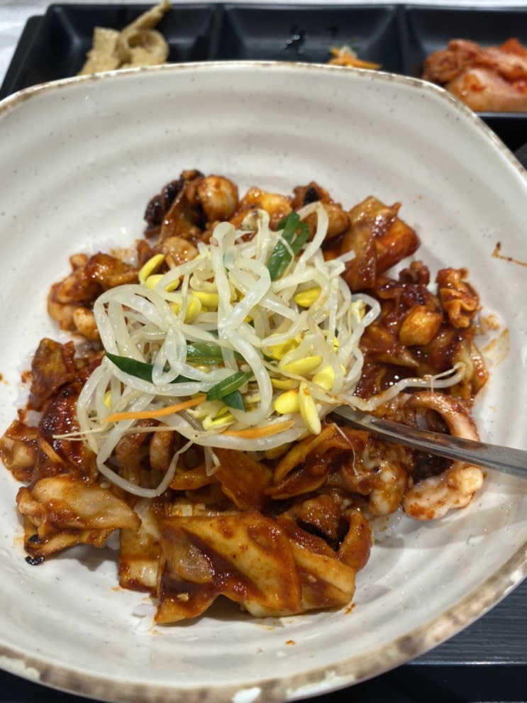  안산 고잔동 NC맛집 '두촌가마솥밥' 쭈꾸미볶음정식 후기
