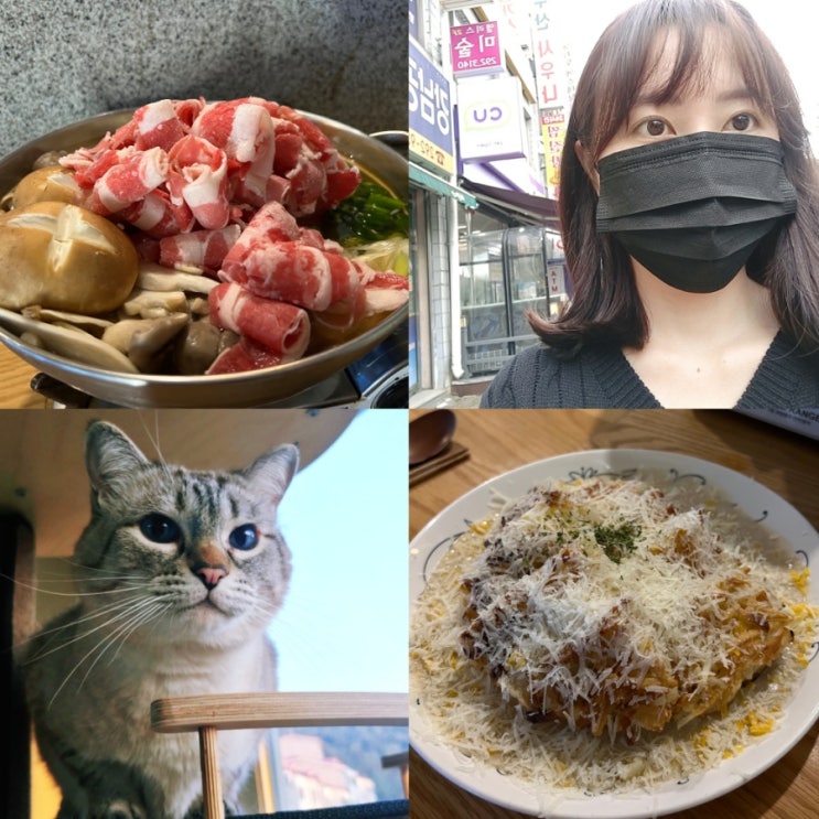  즉흥으로 단발해버리기.. 청주 율량동 한주정서,달봉이찜닭,헌트