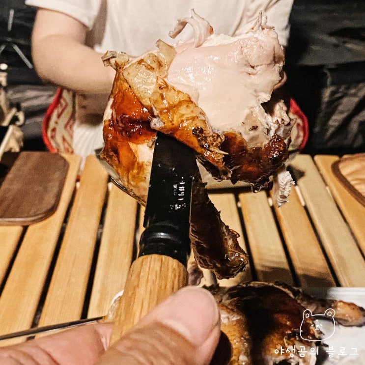  캠핑요리로 도전해본 비어치킨