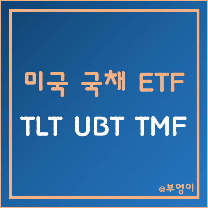 미국 장기 국채 ETF - TLT, UBT, TMF (레버리지 채권 관련)