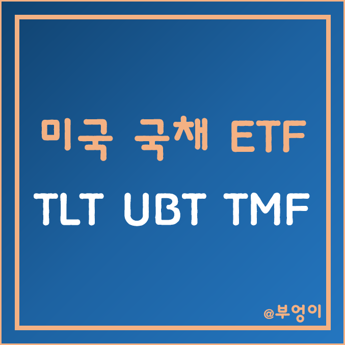 미국 장기 국채 ETF - TLT, UBT, TMF (레버리지 채권 관련) 미국 장기 국채 ETF - TLT, UBT, TMF (레버리지 채권 관련)