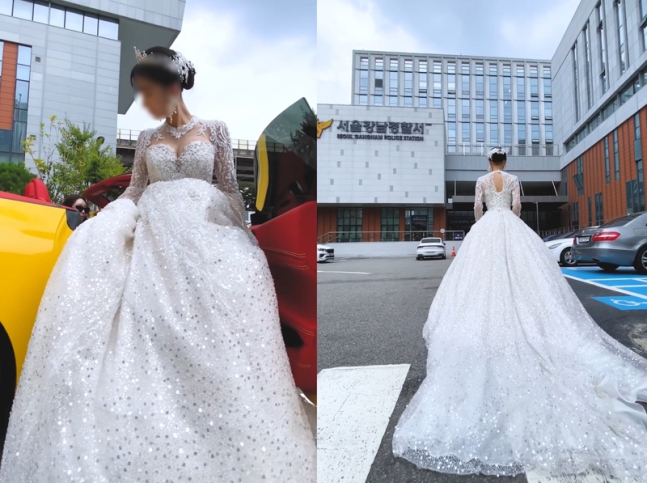 '강남 비키니 오토바이 커플' 과다 노출로 입건.. 웨딩 드레스 입고 경찰서 찾아... '강남 비키니 오토바이 커플' 과다 노출로 입건.. 웨딩 드레스 입고 경찰서 찾아...