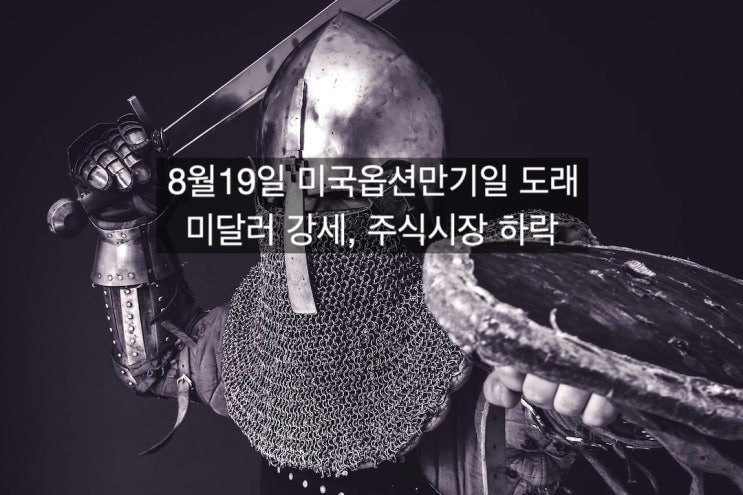  8월19일 미국 만기일 도래에 따른 미달러 반등과 주식시장 하락 현상