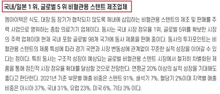 엠아이텍 - 보스턴 사이언티픽과 시너지 기대 엠아이텍 - 보스턴 사이언티픽과 시너지 기대