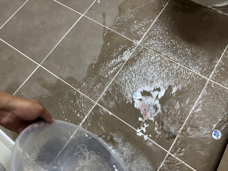 [점검 tip] 발코니와 욕실 바닥 물 빠짐 확인하는 방법