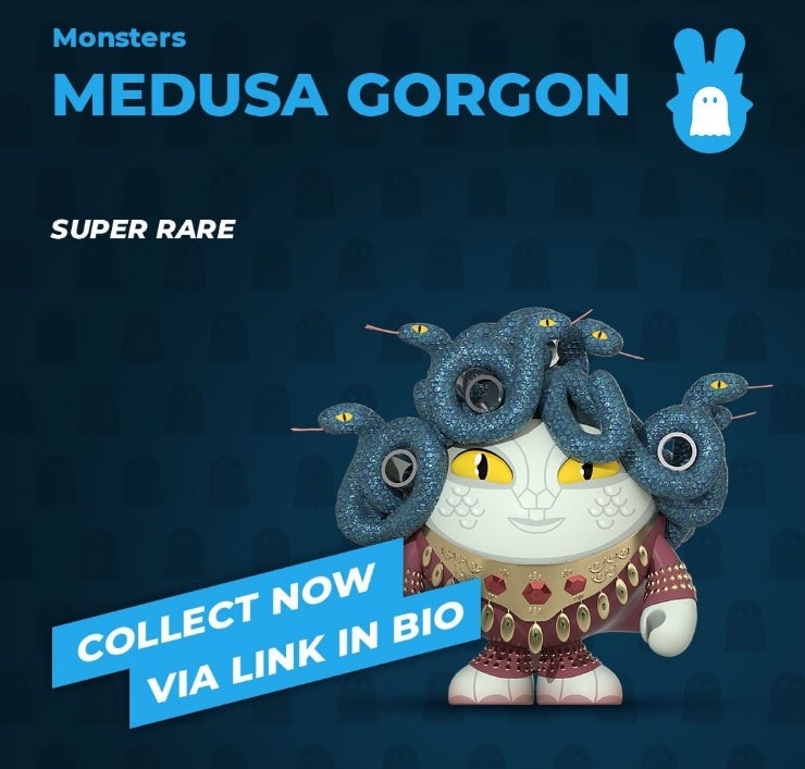  치코앤로코(chikoroko), OpenSea예정, 무료NFT 매일1개 지급, 8월20일 NFT(Gift of the Day) - Monsters - Medusa Gorgon