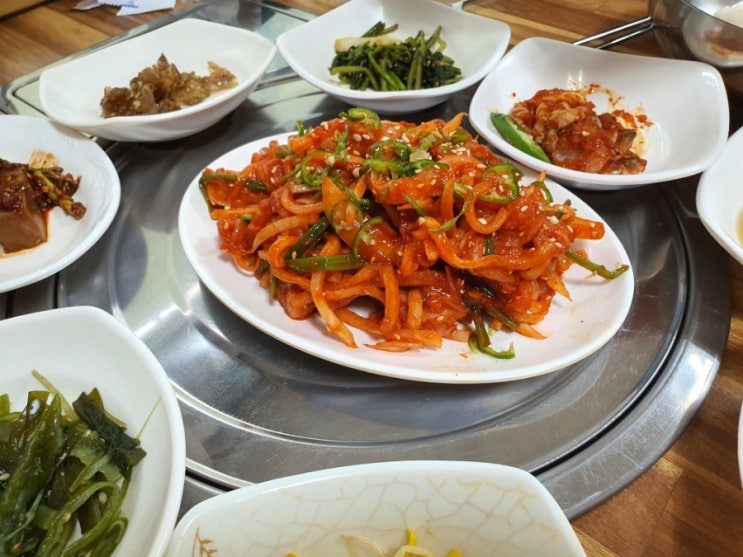  여수 점심밥집 서대회무침 웅천부일식당