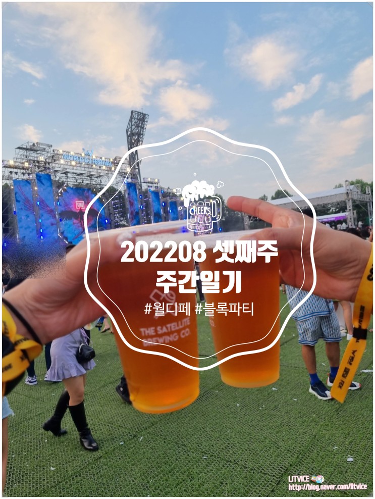 202208 셋째주 주간일기(feat.월드디제이페스티벌, 블록파티)