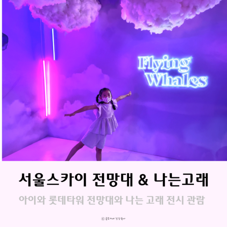 롯데타워 놀거리, 아이랑 서울스카이 전망대와 나는고래 전시 관람후기