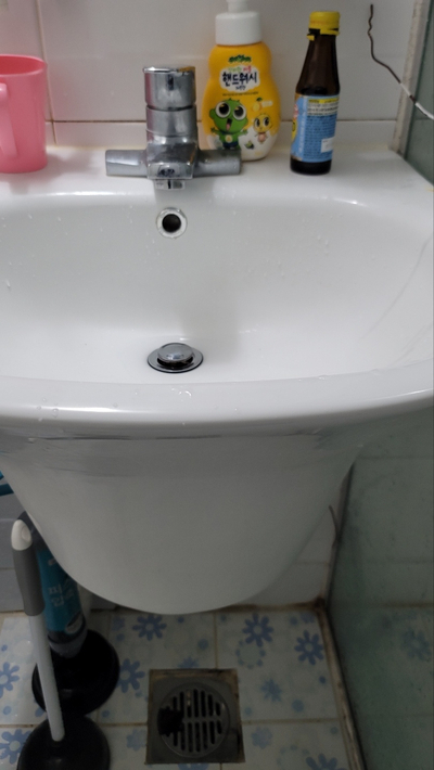  전부막힌 아산천안 변기세면대막힘 빠른작업과정