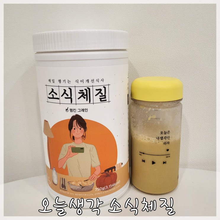  출산 후 다이어트를 위한 식사대용쉐이크 오늘생각 소식체질
