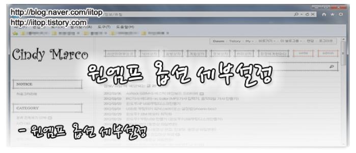  윈엠프 옵션 세부설정
