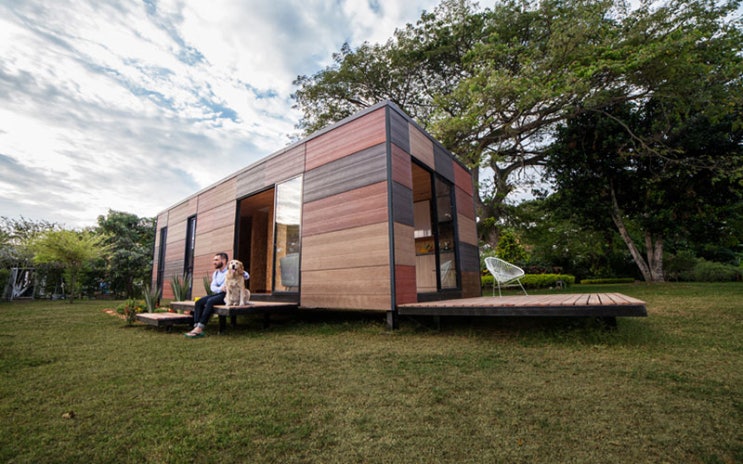 예쁜집 컨테이너주택 자연 경관속 6평 농막 컨테이너하우스 제안