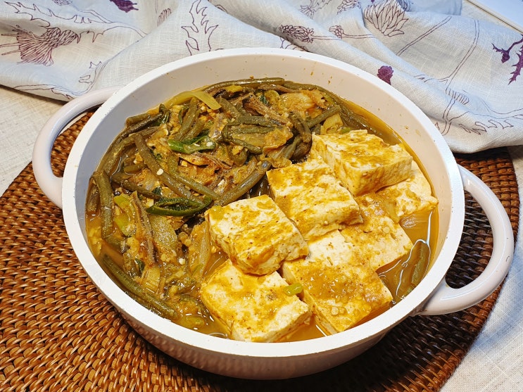  고구마순 된장 멸치 지짐 만드는 법,여름별미 고구마 줄기 지지미 레시피,밥도둑 고구마순 찌개 요리