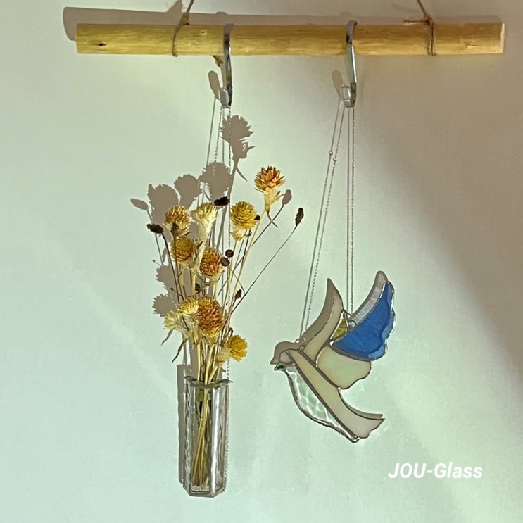  꽃새 | 행잉 화병