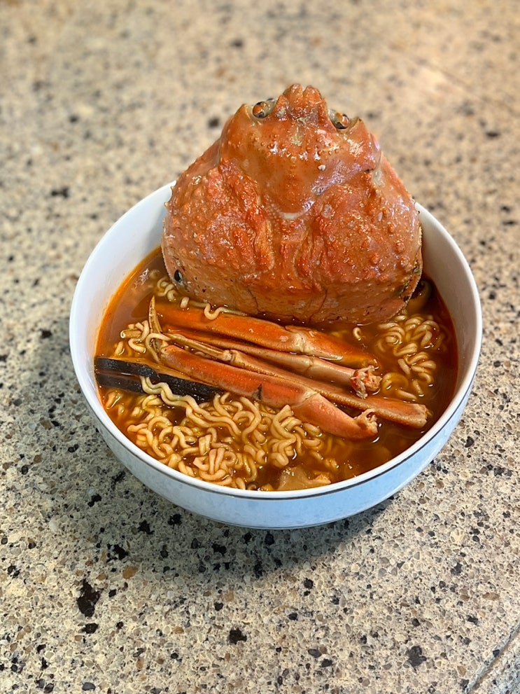  해운대 대게 통큰대게에서 볶음밥과 라면까지 맛있게 먹어봄