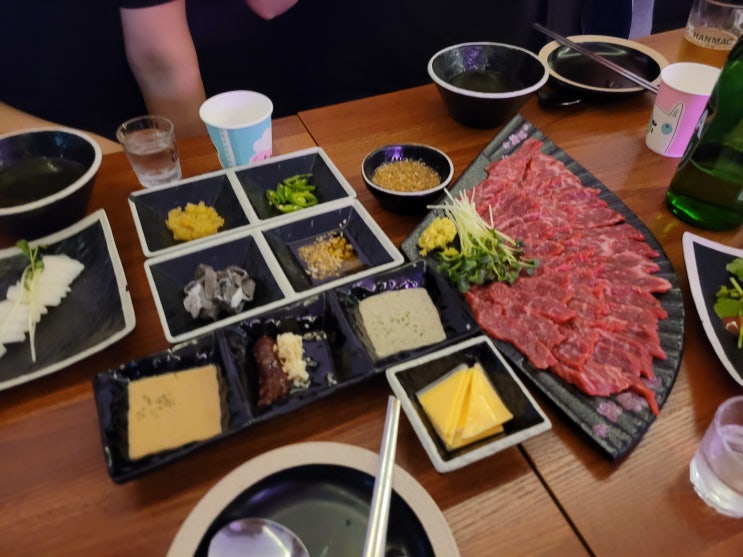  포항 영일대 육회 맛집 하누육회
