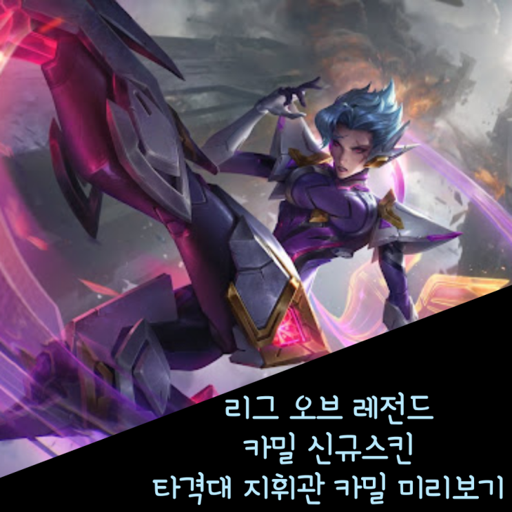  롤 신규스킨 : 타격대 지휘관 카밀