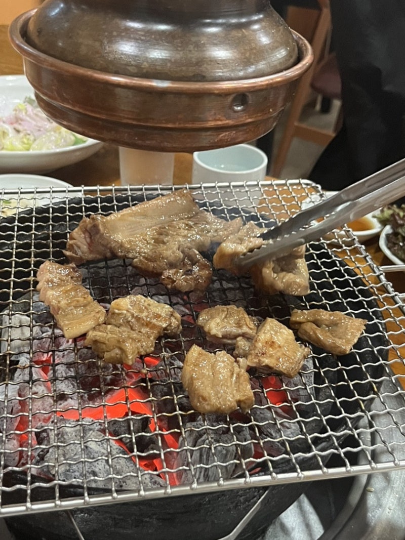 현풍맛집 | 참숯에 구워먹는 돼지갈비 맛집 | 옛날화로
