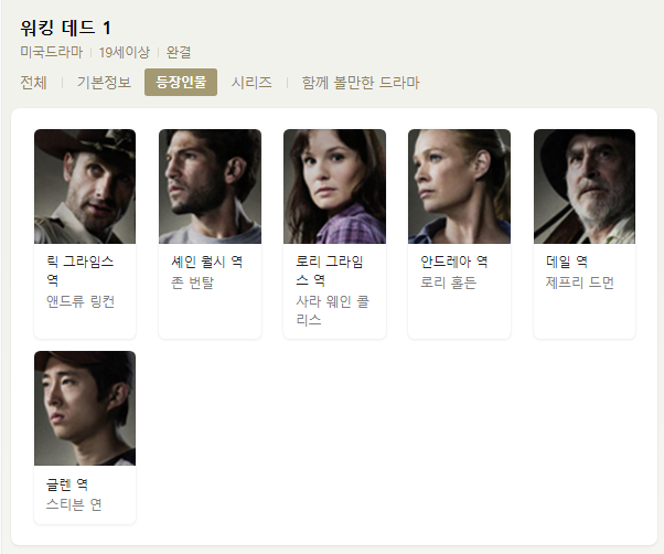  미드 "워킹데드" 좀비물 끝판왕!