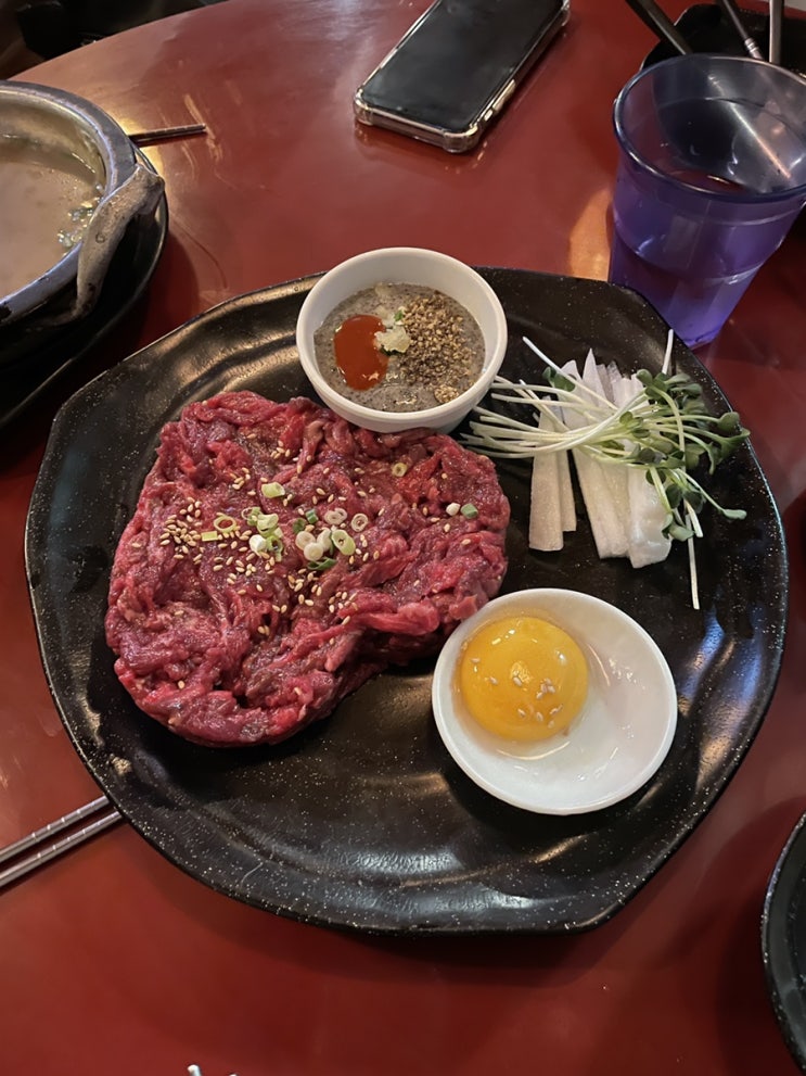  [수지구청역맛집] 역전할머니맥주/육회미가 풍덕천놀거리먹거리 육회 맛있는집