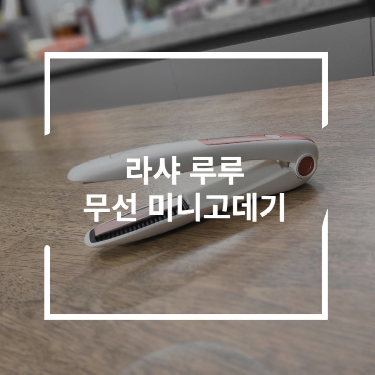  무선 미니고데기 가방에 쏙 넣고 앞머리 지키자 라샤 루루 스타일러