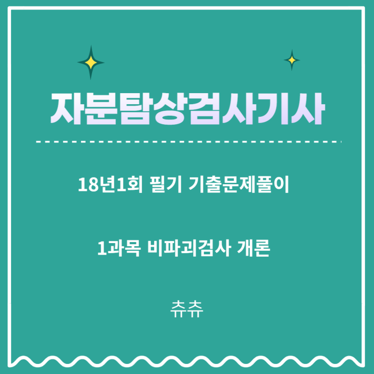 자분탐상검사기사 필기 18년1회 비파괴검사개론 기출문제풀이