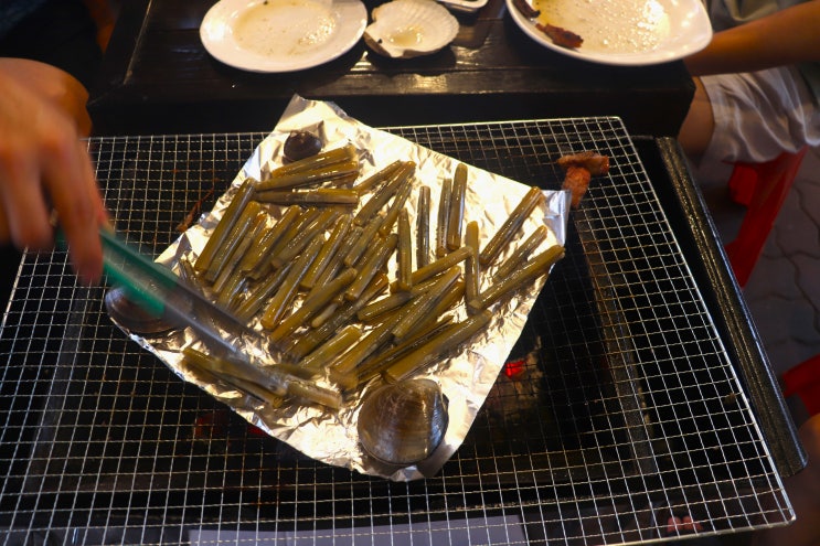 몽산포 맛조개 잡아서 간단 요리 해먹기 2가지