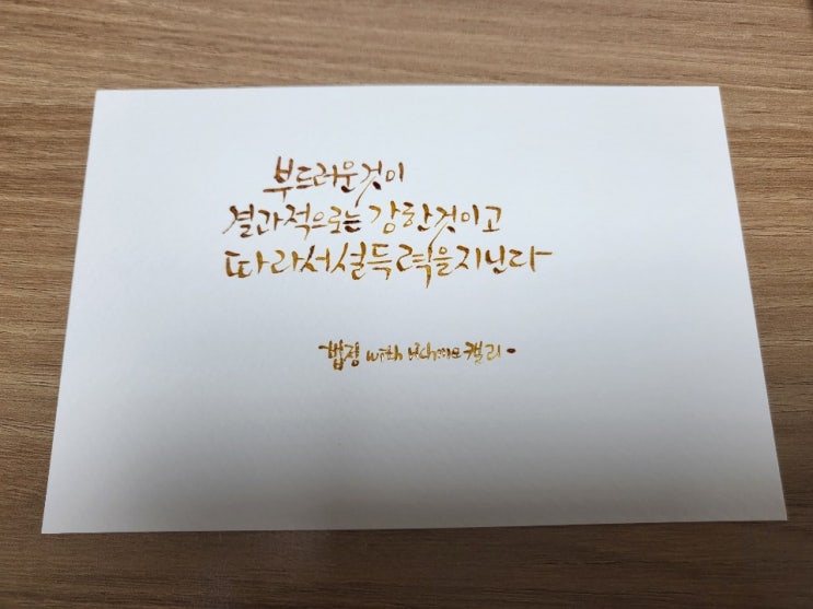 캘리연습일지#51