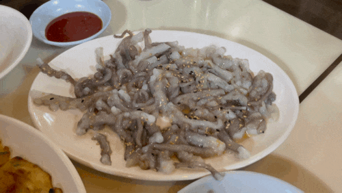  역곡역 아는오빠 찐맛집 : 상호없는.. 포장마차에서 완전 싱싱한 산낙지, 갑오징어숙회