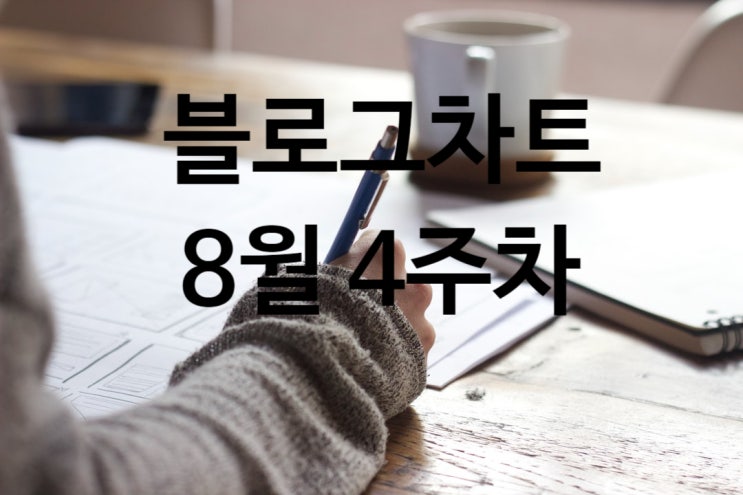  블로그 차트 : 8월 4주 차