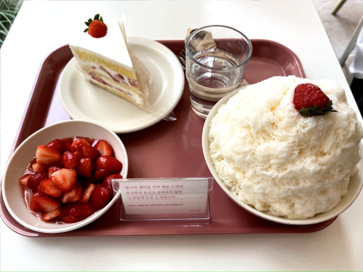  홍대 피오니 "딸기케이크, 딸기빙수" 생크림 케이크 맛집 합정역 빵집: 서울/합정동