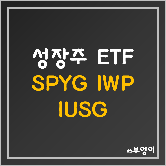 미국 성장주 ETF 추천 - SPYG, IUSG, IWP