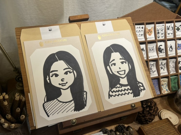  [홍대/연남 놀거리] 도토리 캐리커쳐/ 가격 및 후기