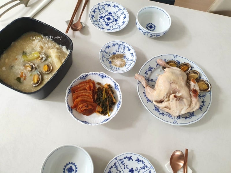 전복 넣은 누룽지백숙 / 초간단이지만 맛은 끝내주는 보양식
