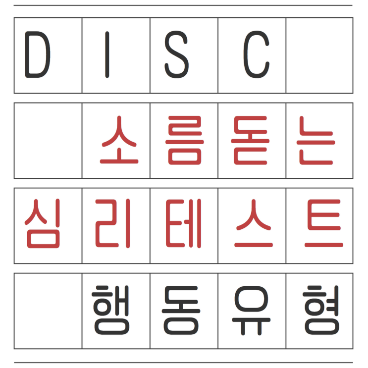 DISC 행동유형검사로 보는 소름돋는 심리테스트