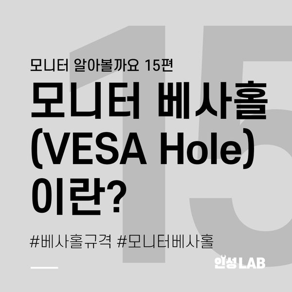 모니터 베사홀 (VESA Hole)이란?