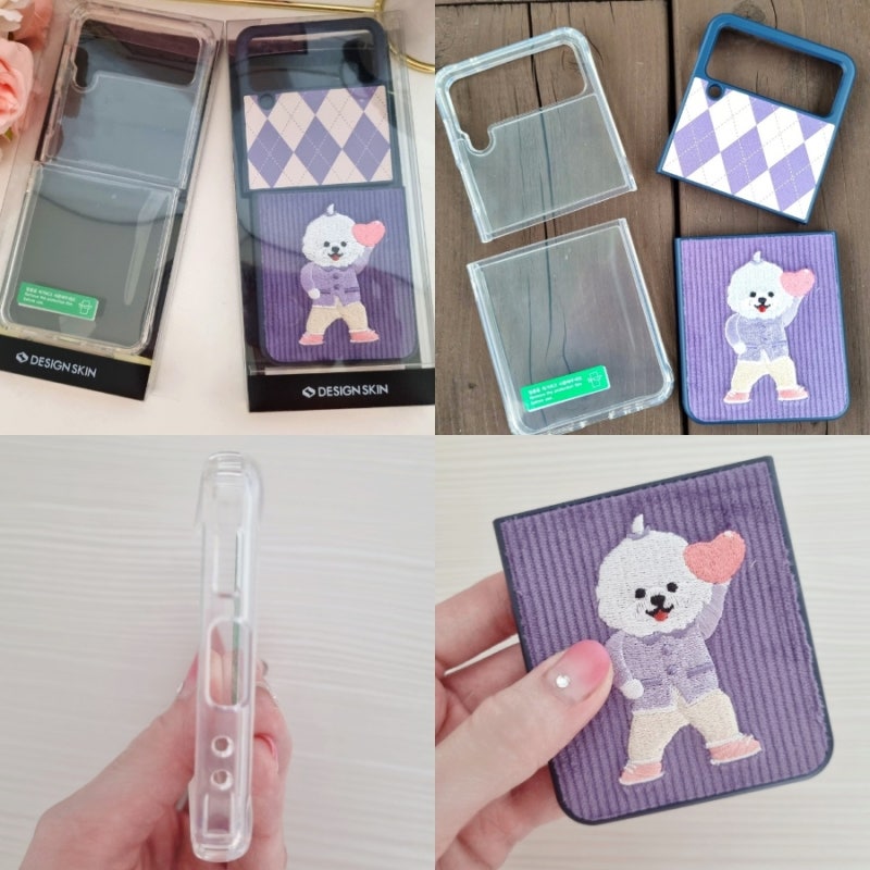 갤럭시Z플립4 카드 수납케이스 커플 템 으도 좋아 (디자인스킨)