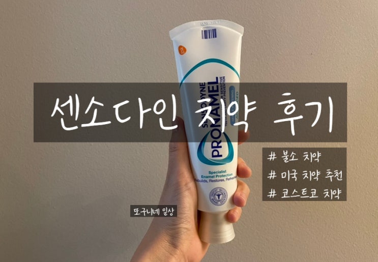  센소다인 치약 Gentle Whitening, 불소치약 (미국 코스트코 추천 치약)