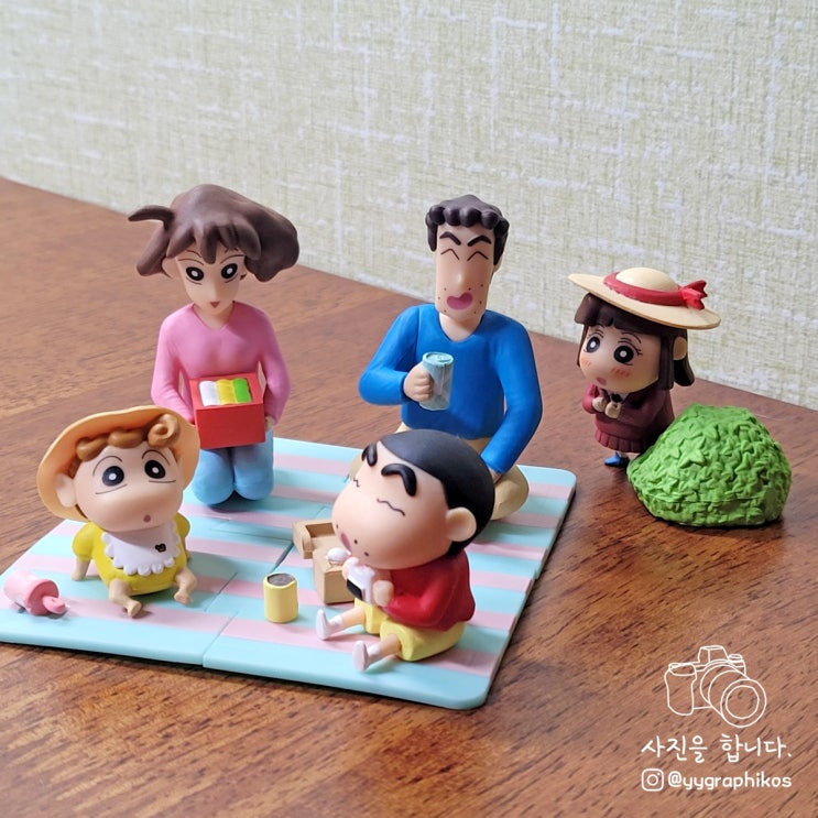 [굿즈] (주)미스티 - 짱구는 못말려 피크닉 피규어 젤리빈 복숭아향