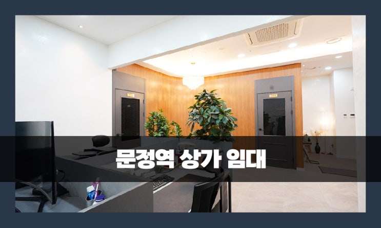  문정역 상가 임대 엠스테이트 2층 병원추천 전용 24.81평
