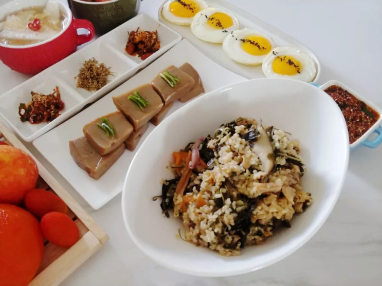  청도볕뉘농원 나물선물세트 산채나물비빔밥 만들기
