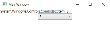  [WPF] ComboBox SelectedItem에 Int 속성 바인딩