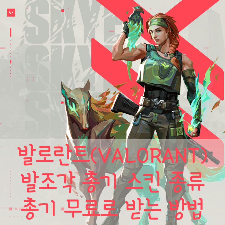  발로란트 발 조각(VAL 조각) 총기스킨 안내(무료) (22.08.24)
