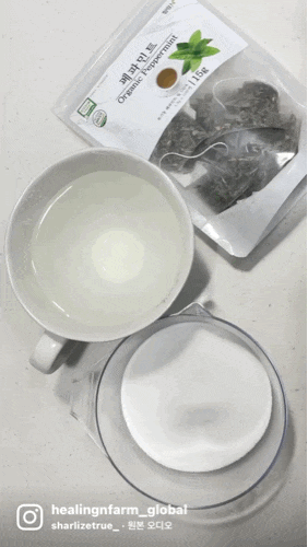  [티백차]힐링앤팜 페퍼민트티로 페퍼민트 시럽만들기