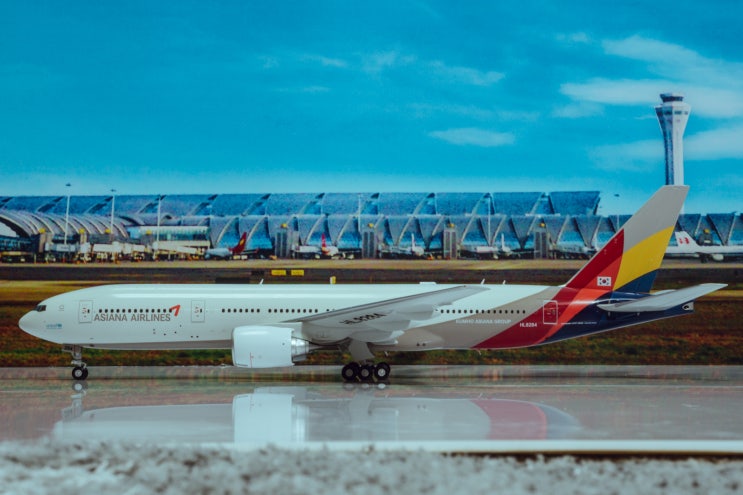  1:200 Gemini Jets 아시아나 항공 Asiana Airlines B777-200ER HL8284 G2AAR1018 다이캐스트 모형