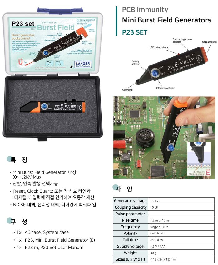  LANGER  Mini Burst / Field NoiseP23 Set (노이즈 Debugging) 렌탈