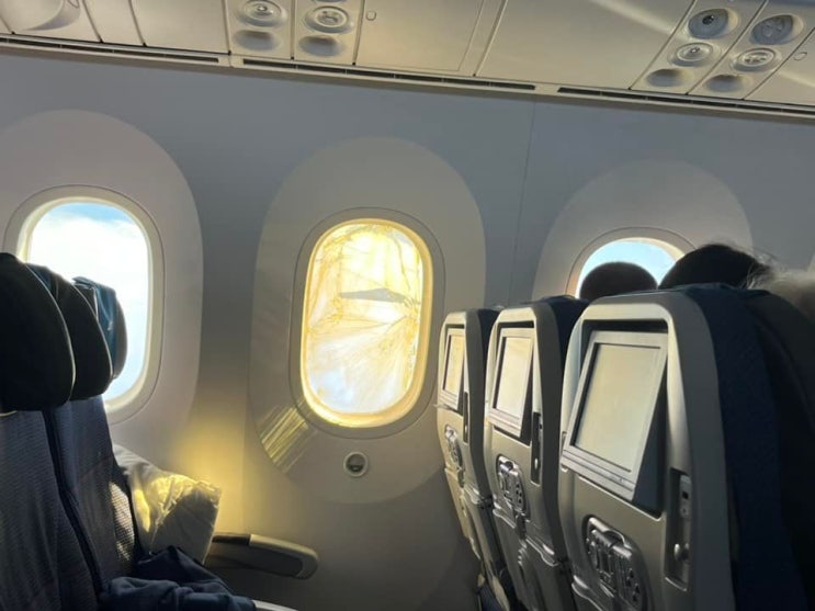 LOT 787기, 비행 중 창문에 균열 발생
