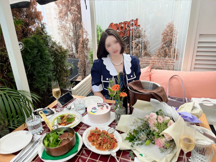  청담맛집 테라스룸 유럽분위기 테라스에서 생일파티한 후기 서울생일파티장소 추천